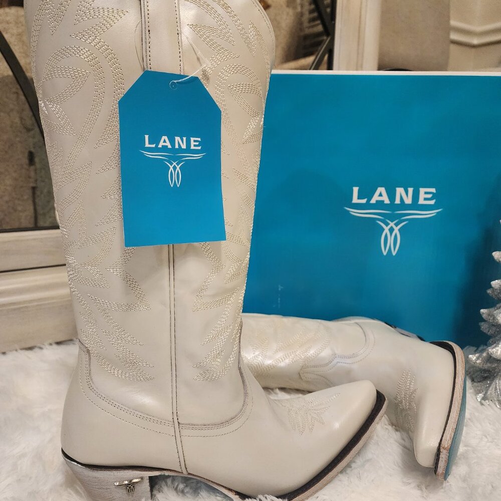 Lane Boots Smokeshow Pearl Champagne size 10